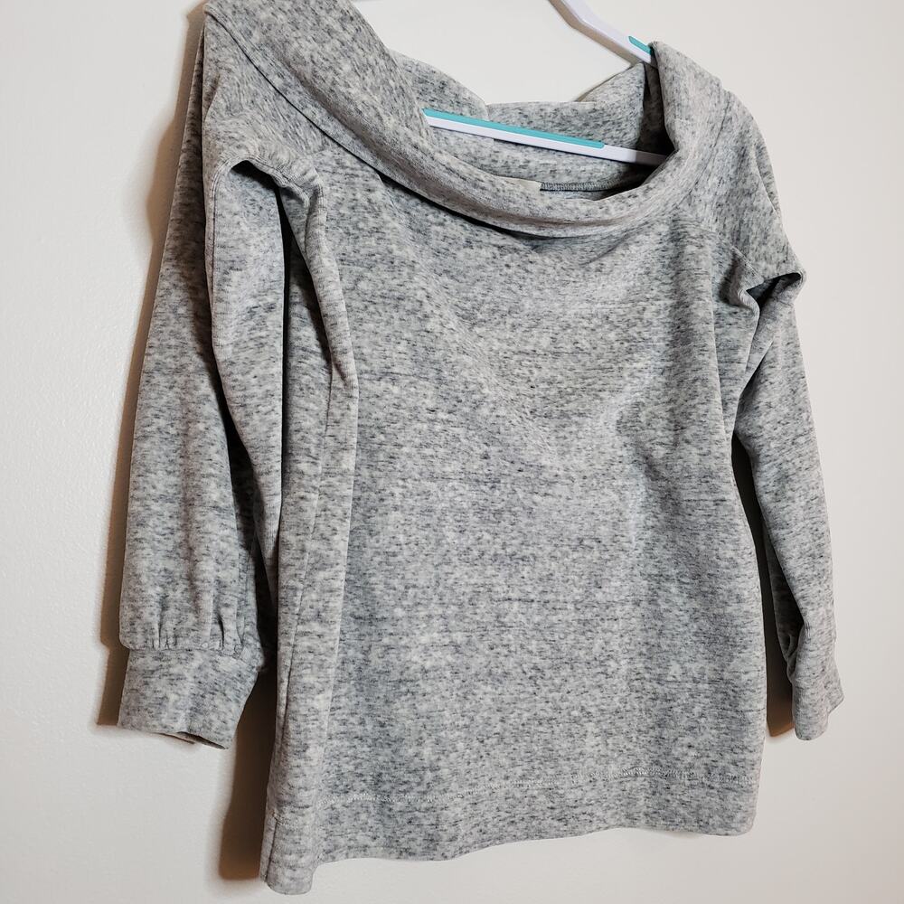 LOFT Velour Boat Neck 3/4 Sleeve Sweater Size Small Petite